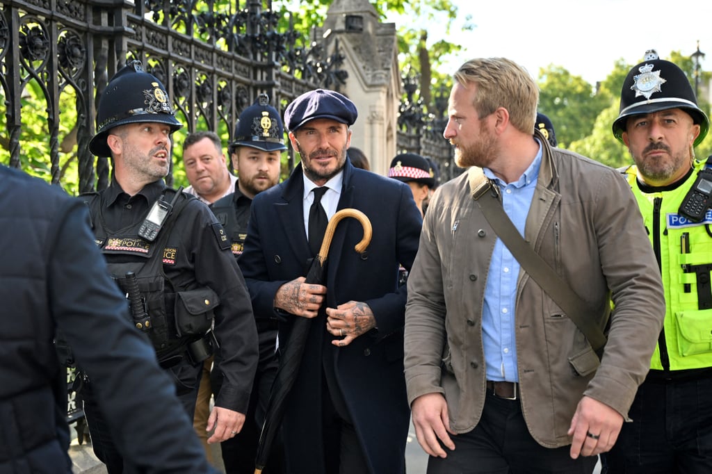 David Beckham Waits to Pay Respects to Queen Elizabeth II