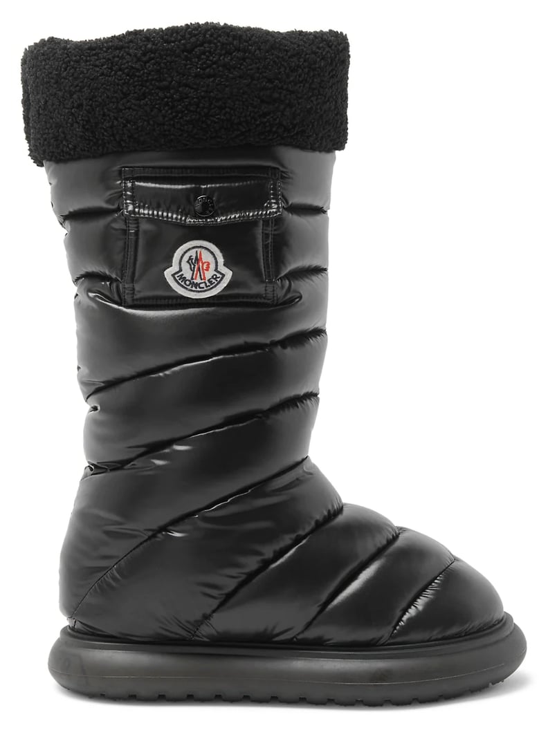 Moncler Gaia Pocket Faux Fur-Trim Snow Boots
