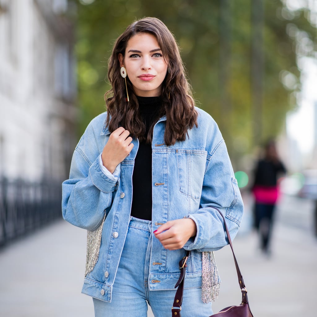 all denim outfit
