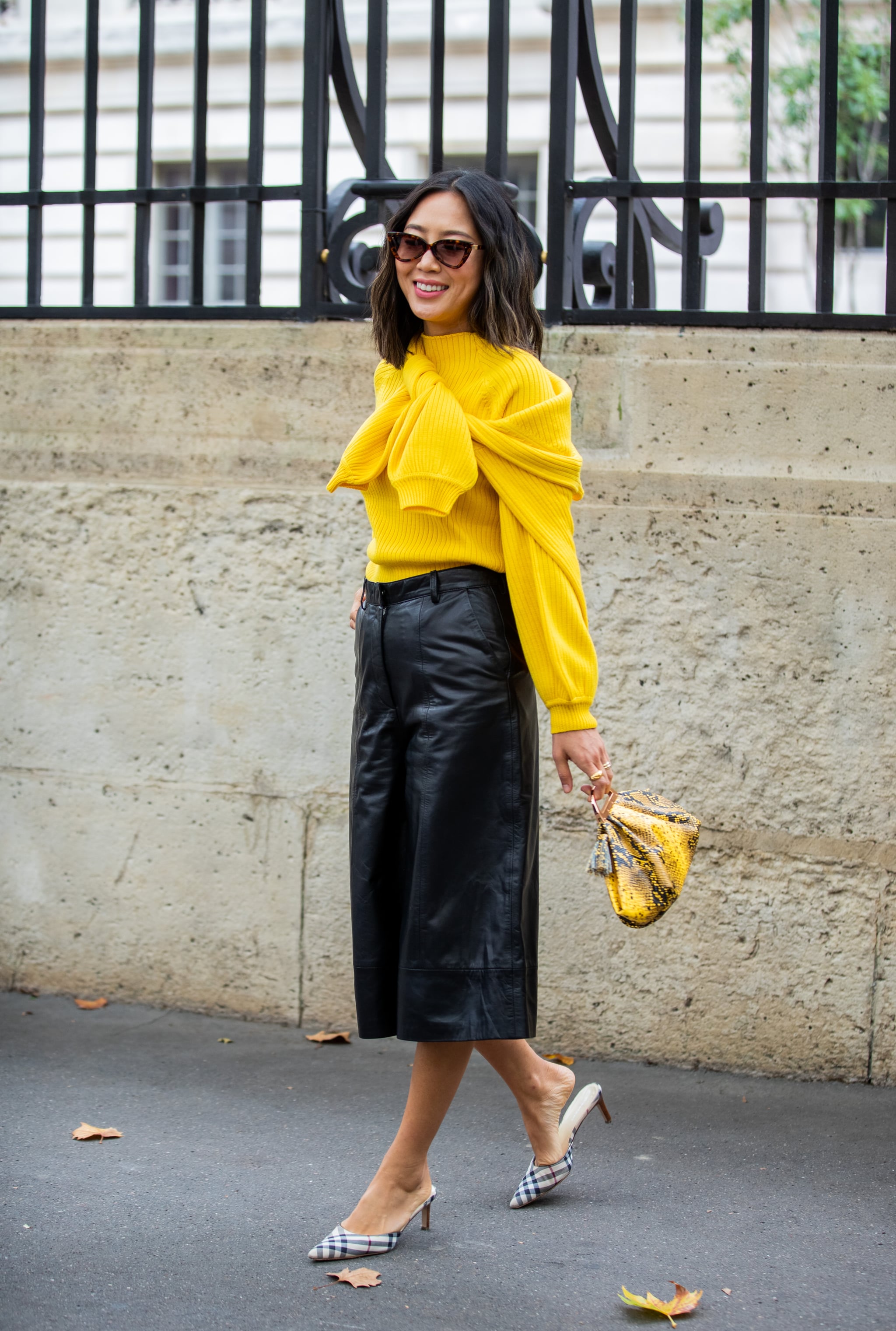 Black and yellow outlet winter outfits