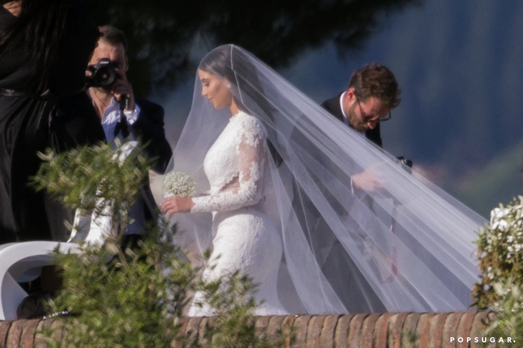 Kim Kardashian And Kanye West Wedding Pictures 2014 Popsugar 