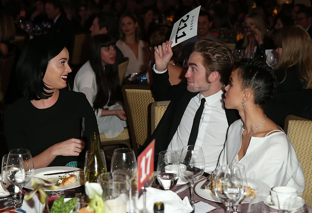Rob made Katy laugh at the 2015 GO Campaign Gala.