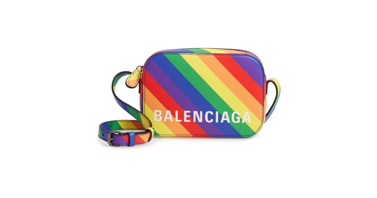 Balenciaga LGBTQIA+ Pride Rainbow Leather Crossbody Camera Case | Best ...