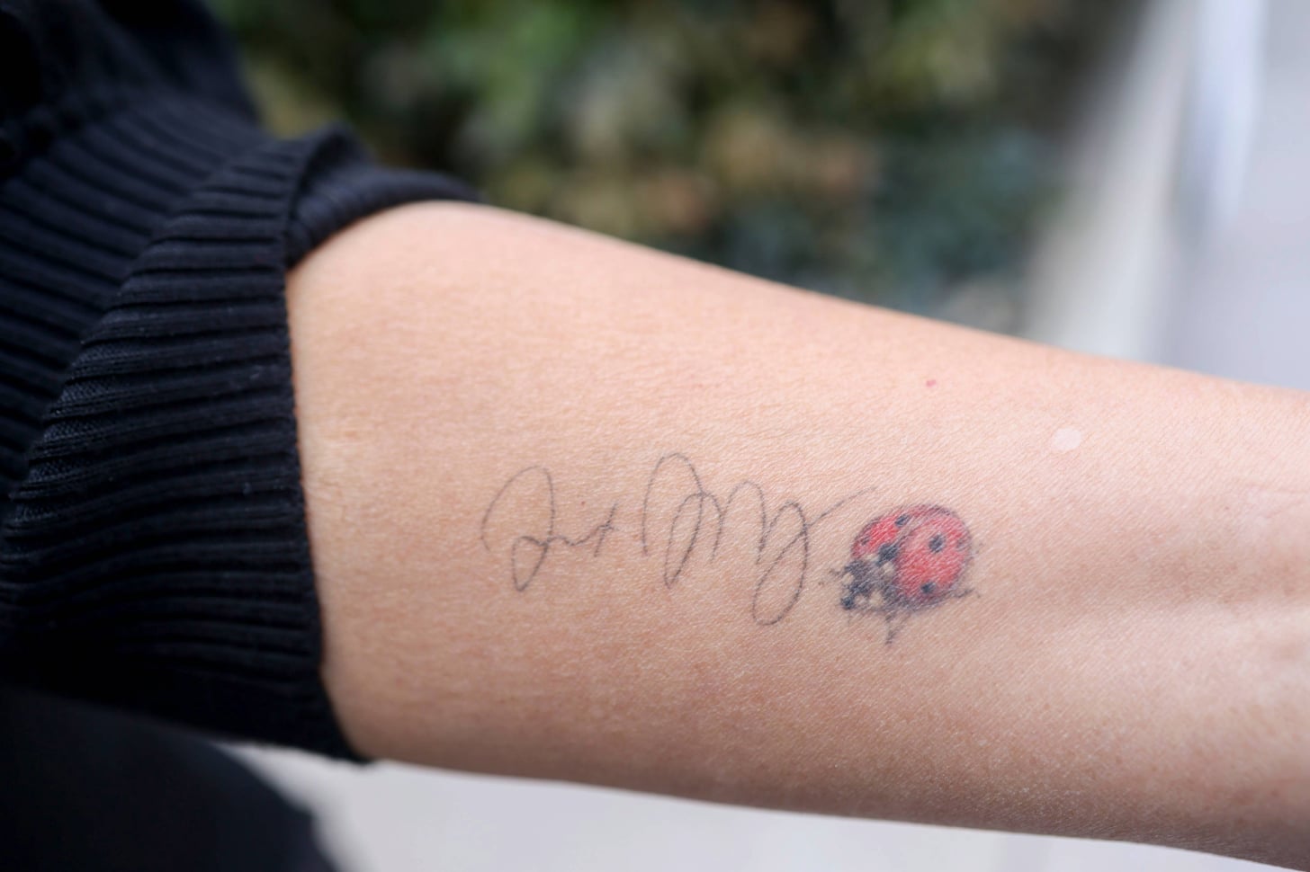 Loving Memory with Angel Wings on Wrist