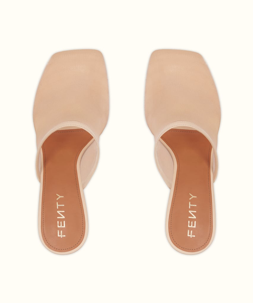 Fenty Meshy Mules in Nude