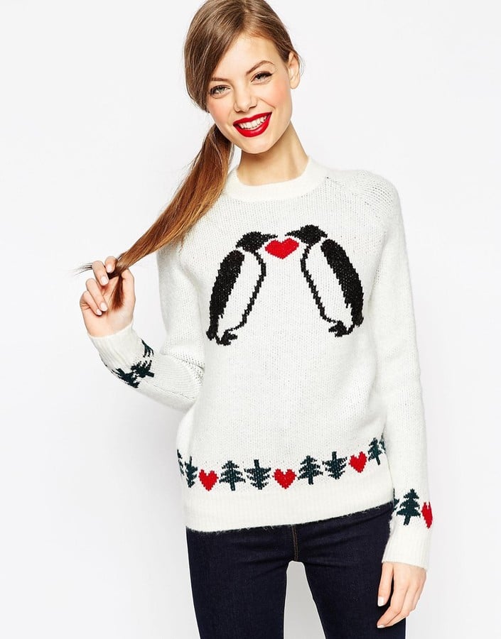 ASOS Holidays Sweater With Love Penguins in Aid of ASOS Foundation