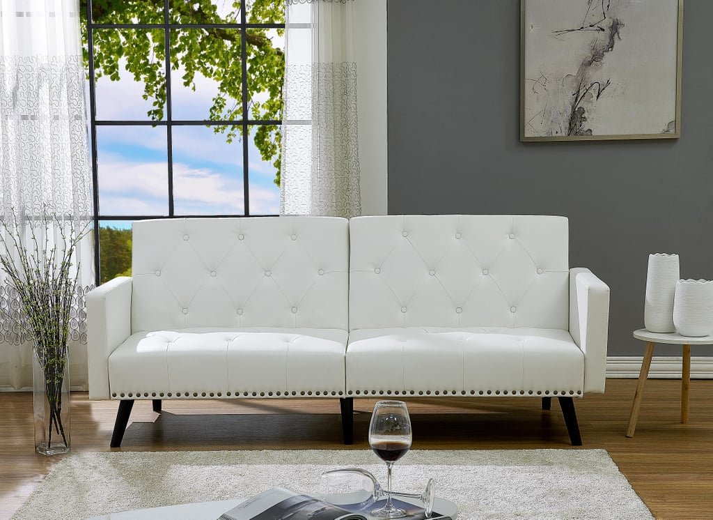 Naomi Home Convertible Tufted Futon Sofa