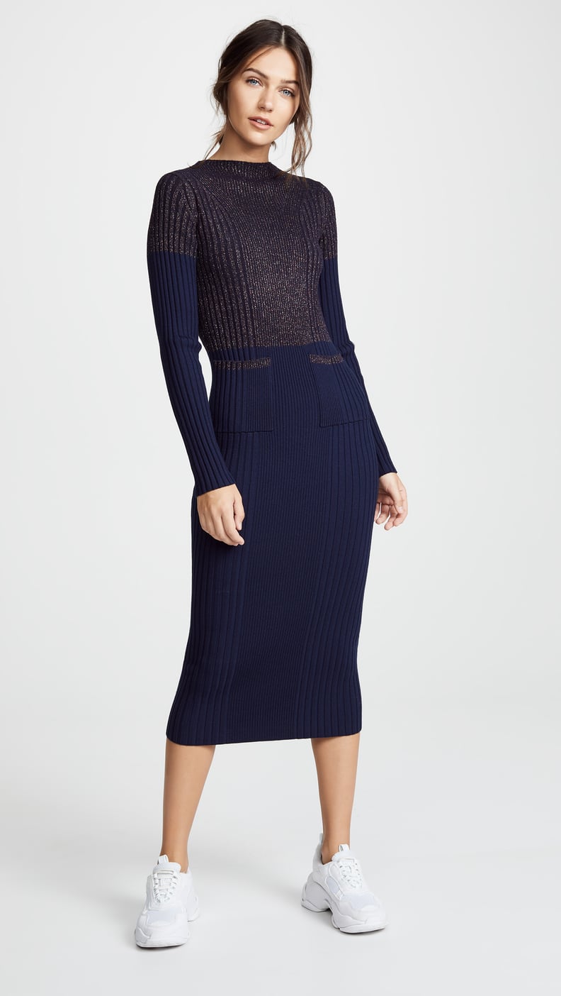 KENZO Fitted Midi Sweater Dress