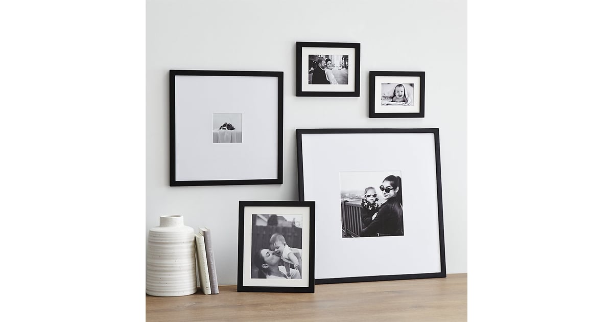 5Piece Matte Black Picture Frame Set (129) Black Matte Decor