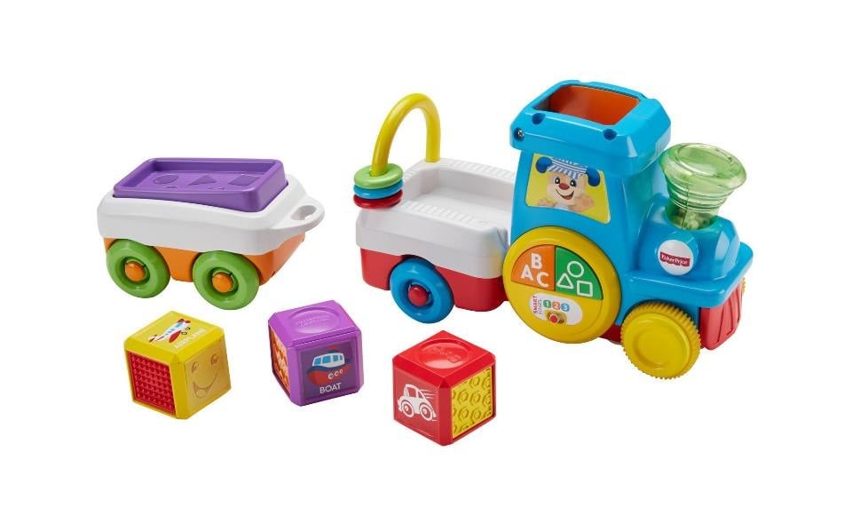 Fisher-Price Laugh & Learn First Words Crawl-Along Learning Train Toy