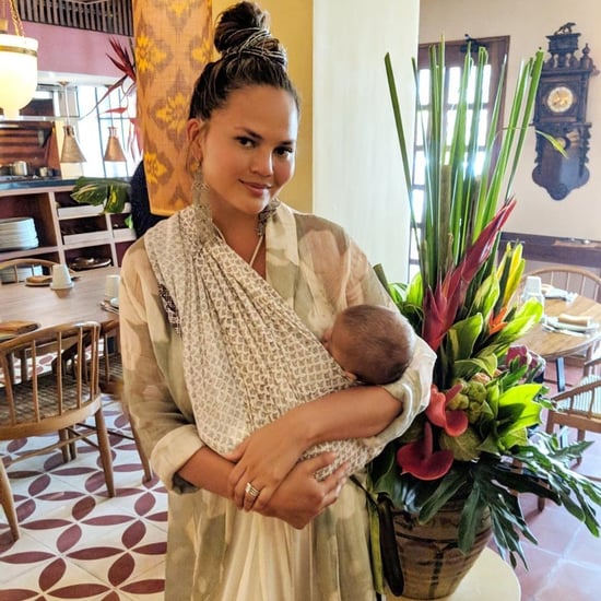 Chrissy Teigen Balinese Sling Photo With Son Miles