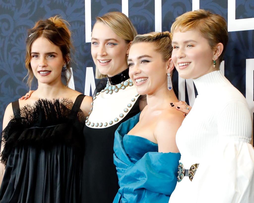 Pictured: Emma Watson, Saoirse Ronan, Florence Pugh, and Eliza Scanlen at the Little Women world premiere.