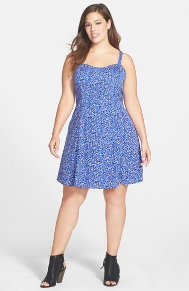 Jessica Simpson Plus-Size Floral-Print Dress