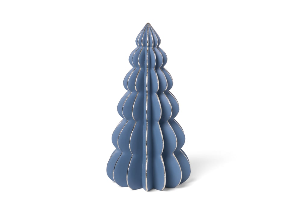 HomeGoods Navy & Brushed Silver Ceramic Decorative Tree ($13) HomeGoods Navy & Brushed Silver Ceramic Decorative Tree ($13)