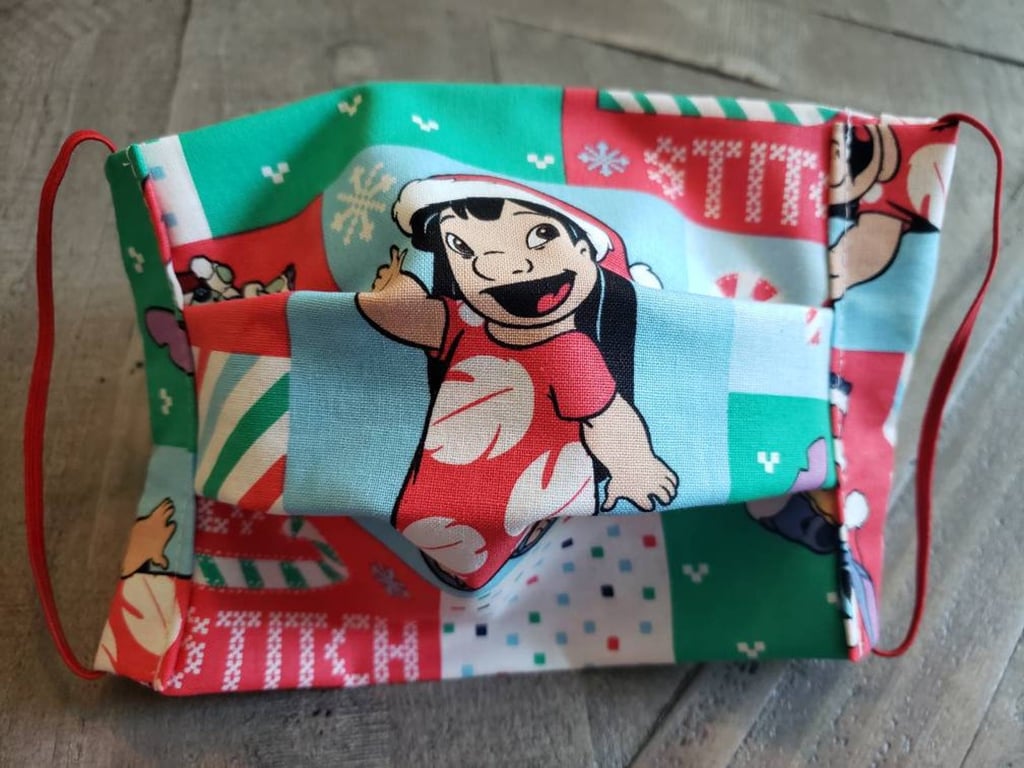 Stitch and Hawaiian Christmas Washable Face Mask