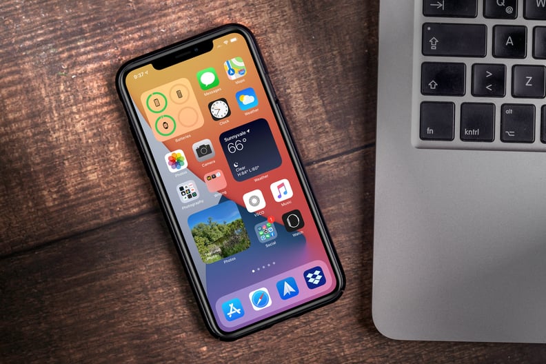 Antalya, TURKEY - September 05, 2020.  new ios 14 screen iphone, Apple's next operating system for its smarphones to be released