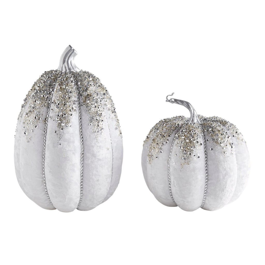 Ivory Sparkle Pumpkins