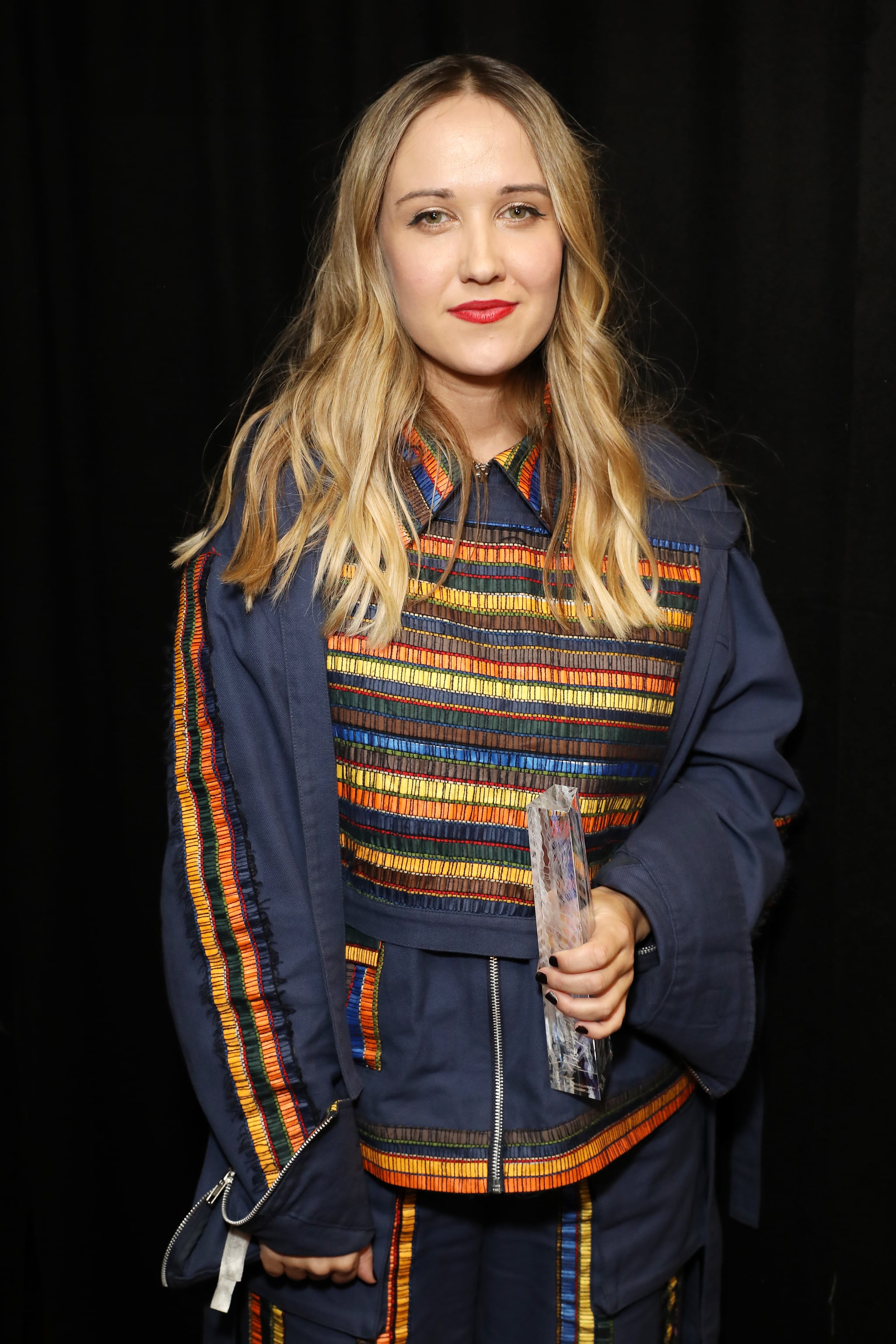 LONDON, ENGLAND - DECEMBER 02: Bethany Williams backstage stage during The Fashion Awards 2019 held at Royal Albert Hall on December 02, 2019 in London, England. (Photo by Darren Gerrish/Getty Images)