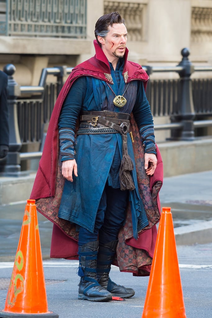 Benedict Cumberbatch Filming Doctor Strange Set Pictures
