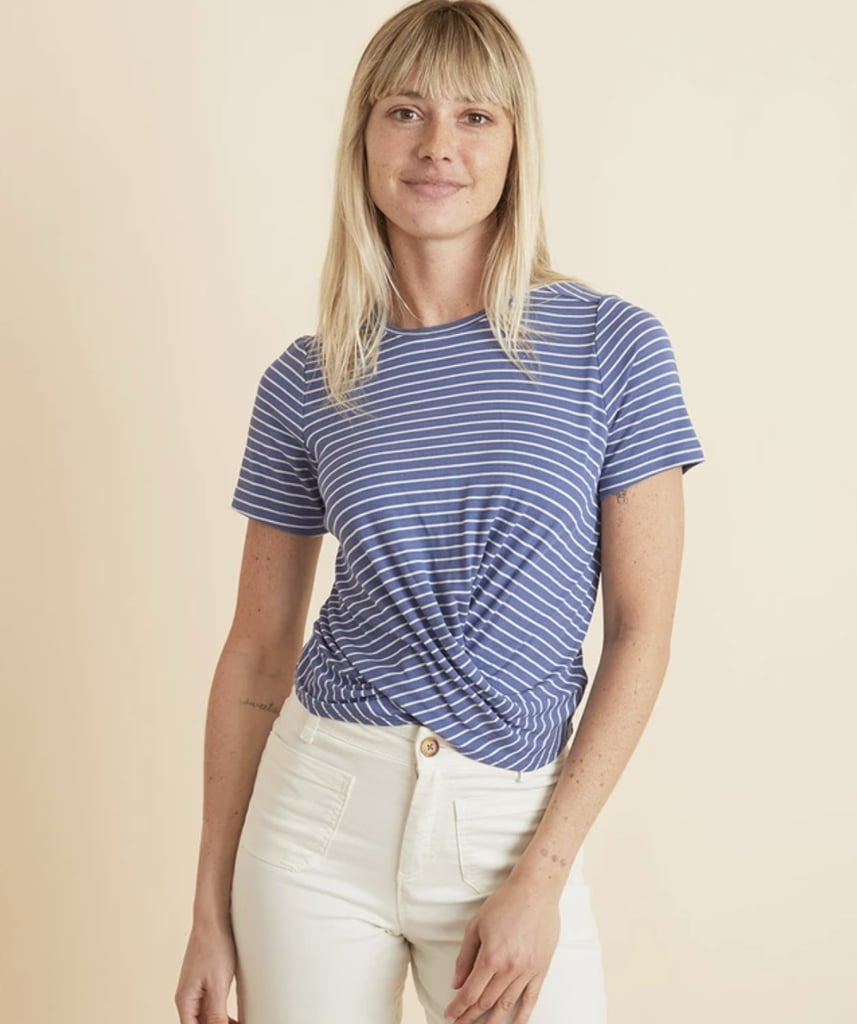 Marine Layer Lexi Rib Twist Front Top