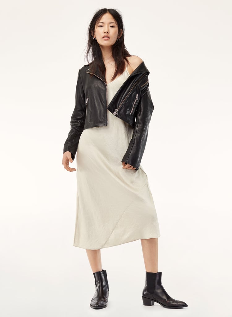 Aritzia Wilfred Free Richards Biker Leather Jacket Spring Shopping