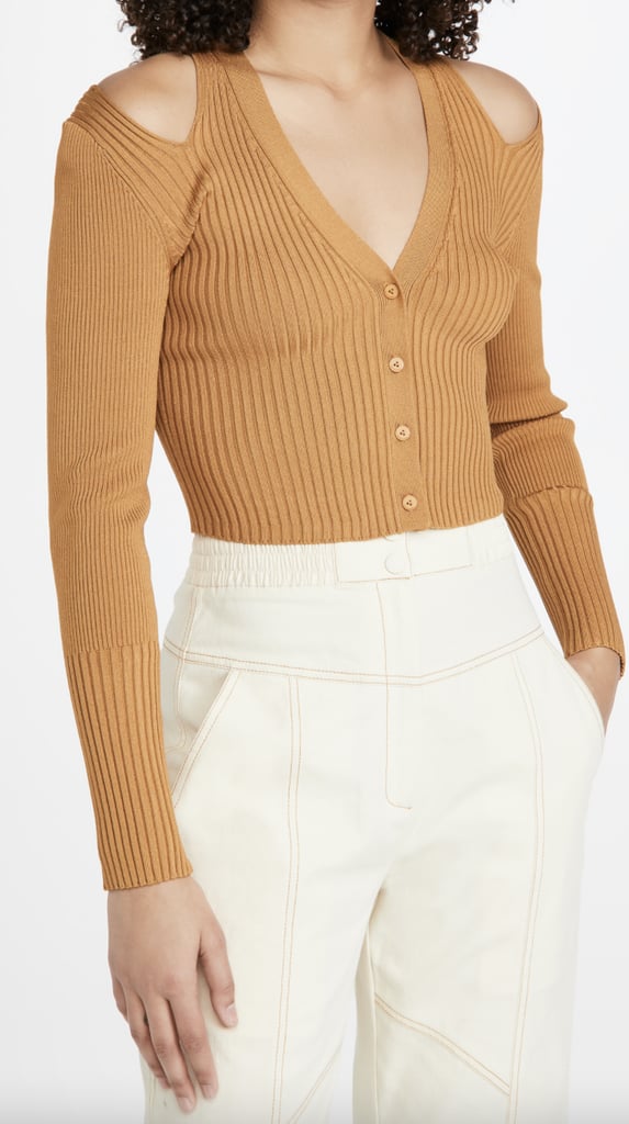 Jonathan Simkhai Jolie Cut Out Shoulder Cardigan