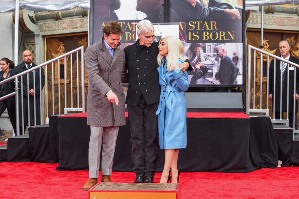 Lady Gaga Bradley Cooper at Sam Elliott's Handprint Ceremony