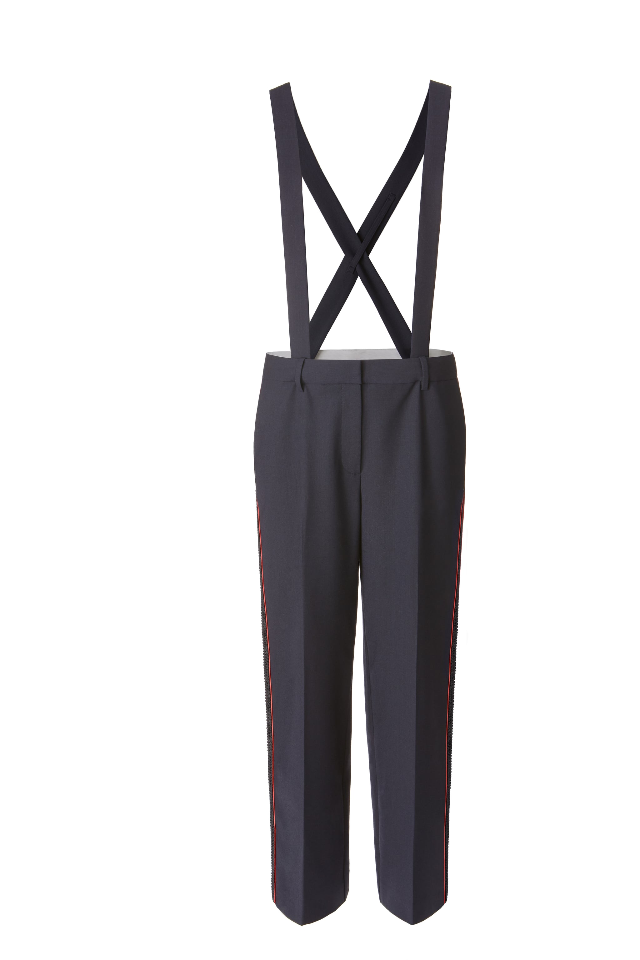 high rise suspender pants