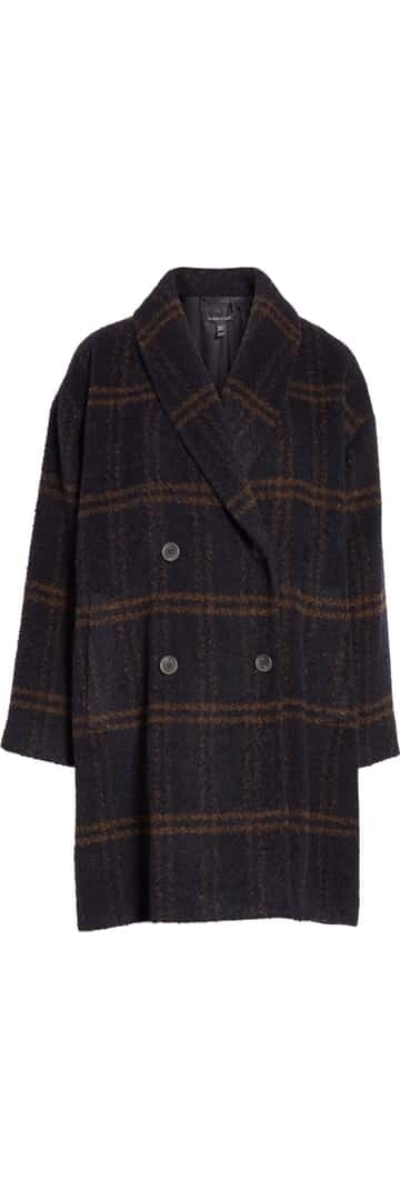 eileen fisher alpaca plaid coat