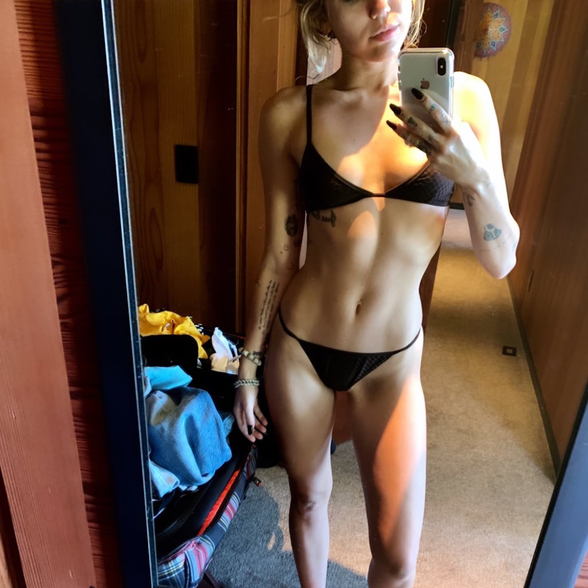 bikini top selfie
