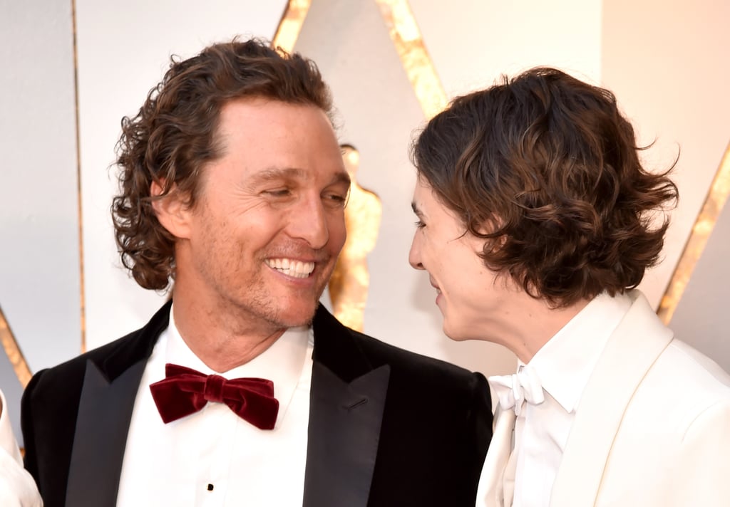 Timothée Chalamet With Matthew McConaughey at 2018 Oscars