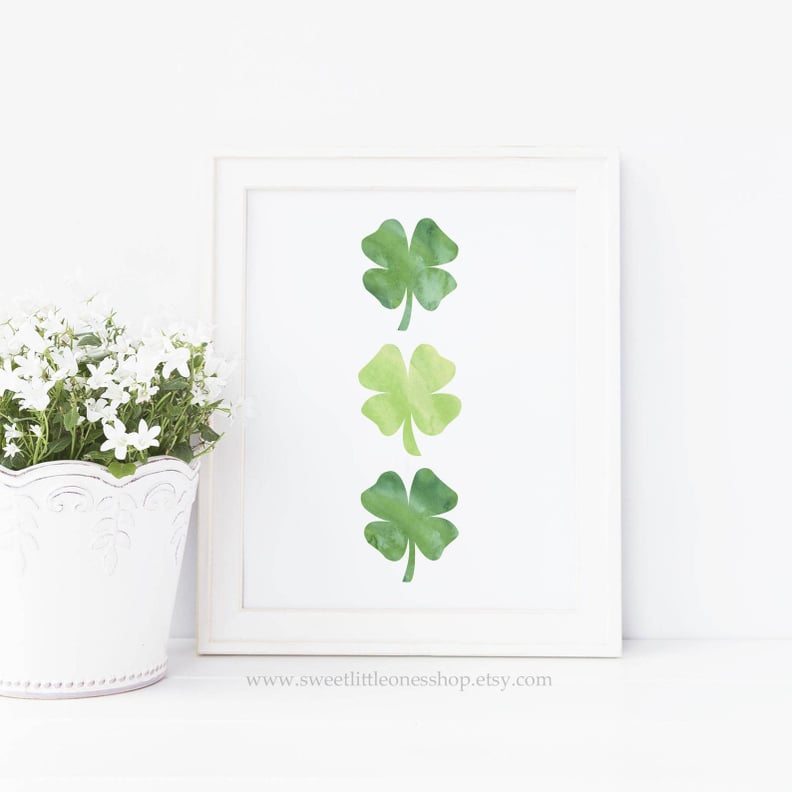 Four-Leaf Clover Printable Wall Art