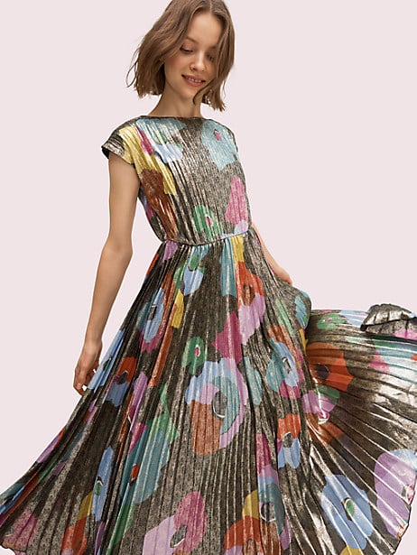 Floral Collage Shimmer Dress