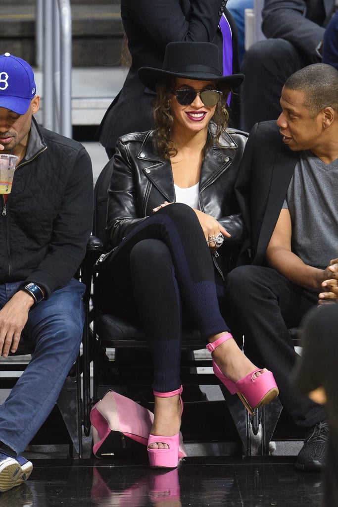 Jay Z and Beyonce at LA Clippers Game February 2016