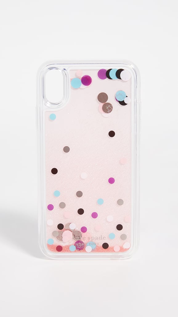 Kate Spade New York Disco Dots Liquid Glitter iPhone Case