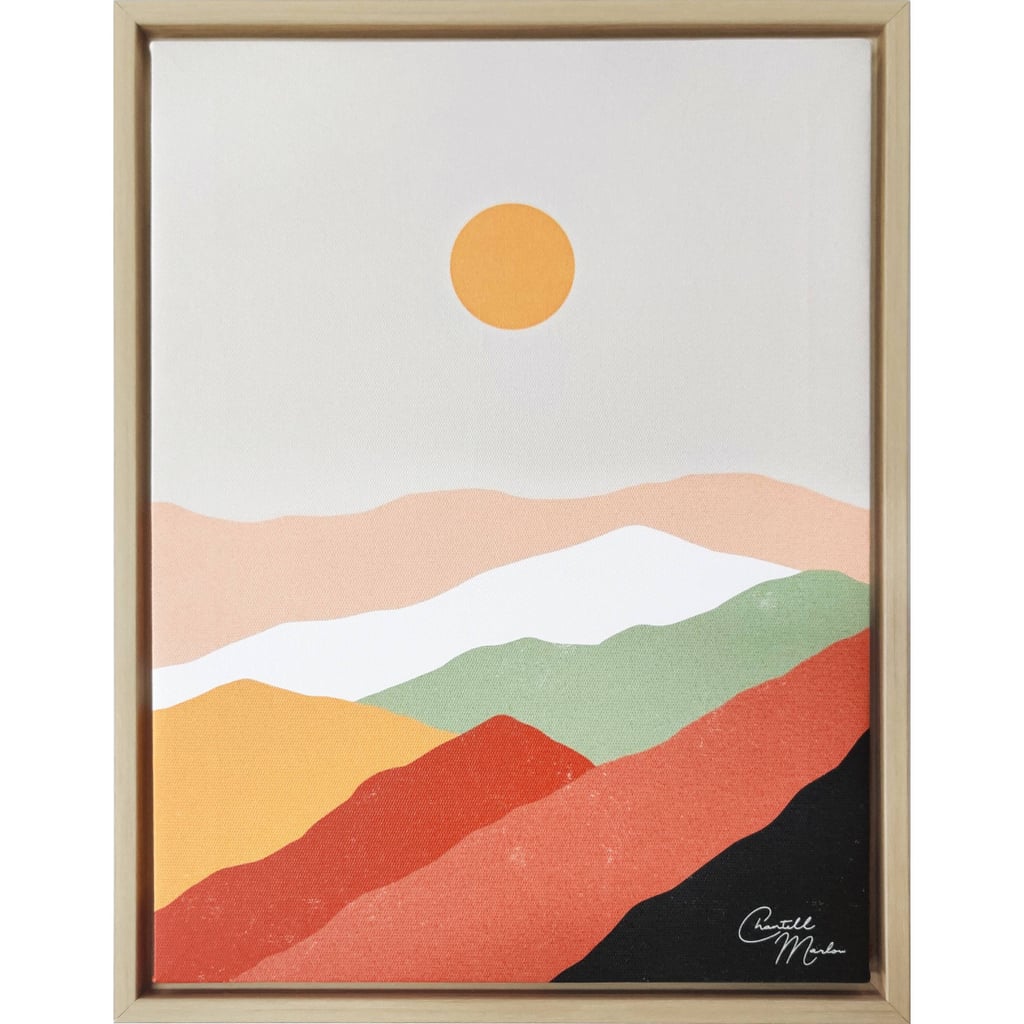 A Contemporary Sunset: Chantell Marlow Sunset Framed Canvas Wall Art