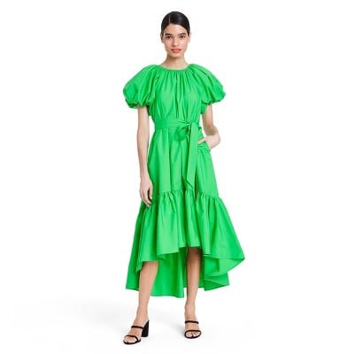 Christopher John Rogers For Target Puff Sleeve High-Low Dress