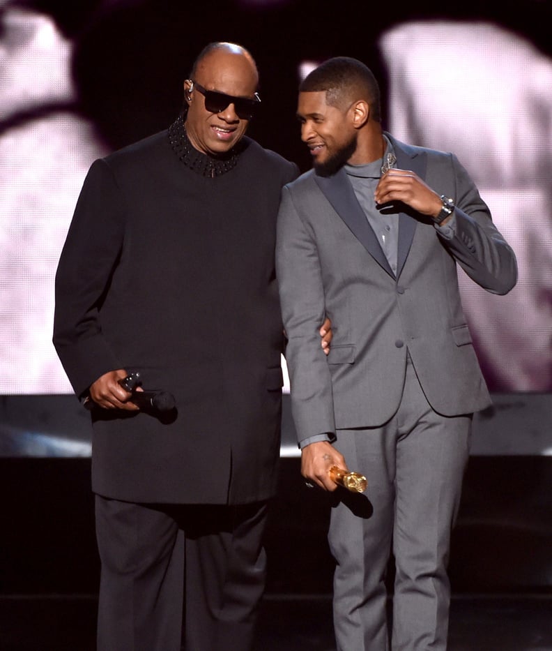 Usher and Stevie Wonder