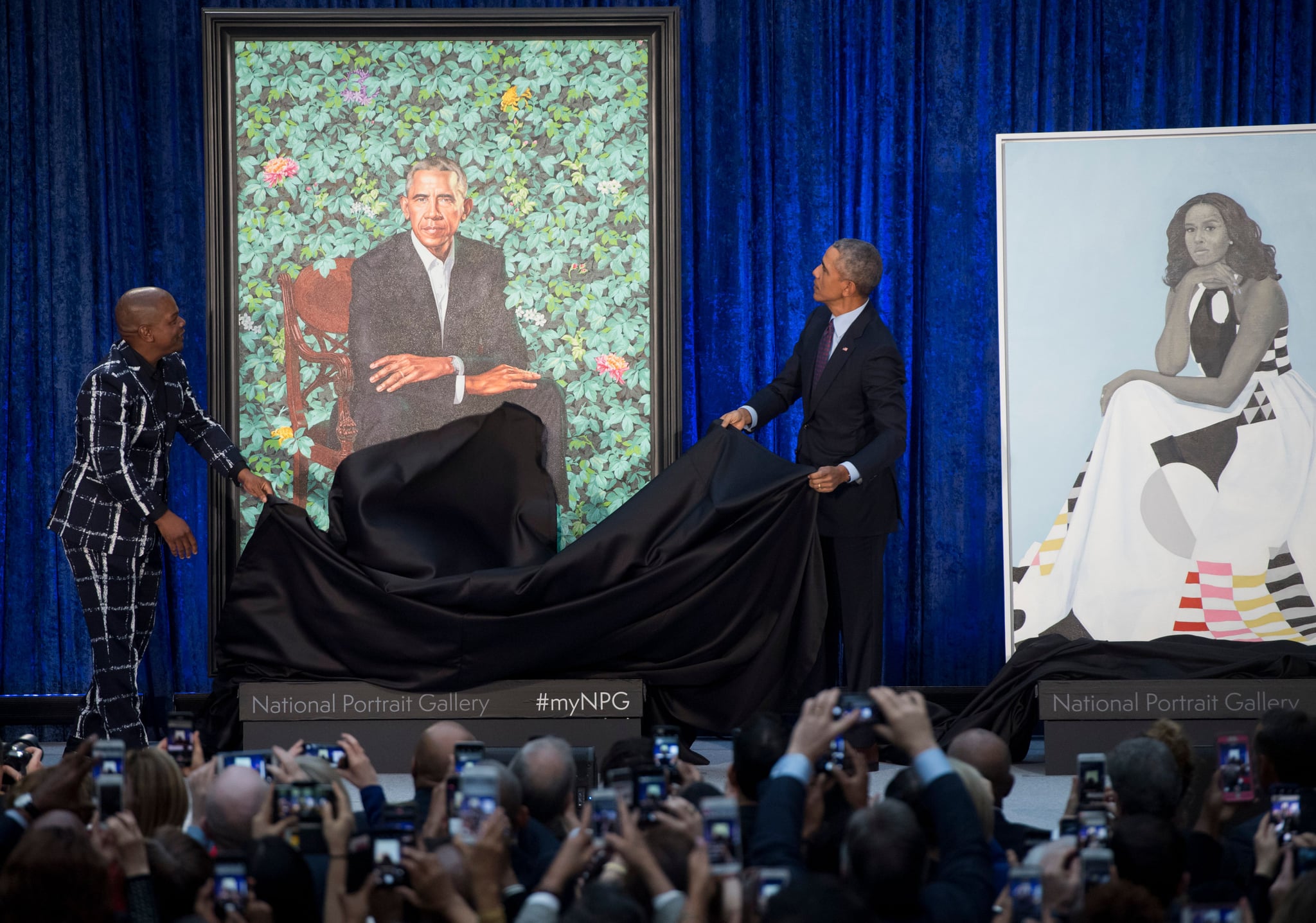 Barack And Michelle Obama Portrait Unveiling Event Pictures Popsugar News