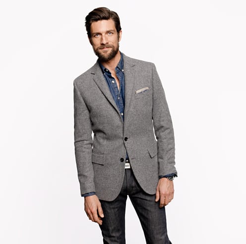 J.Crew Ludlow Elbow-Patch Sportcoat in Colburn English Tweed ($278, originally $348)