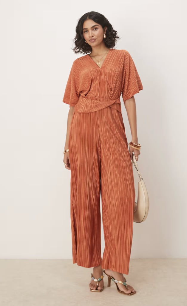 Asos Design Plisse Jumpsuit