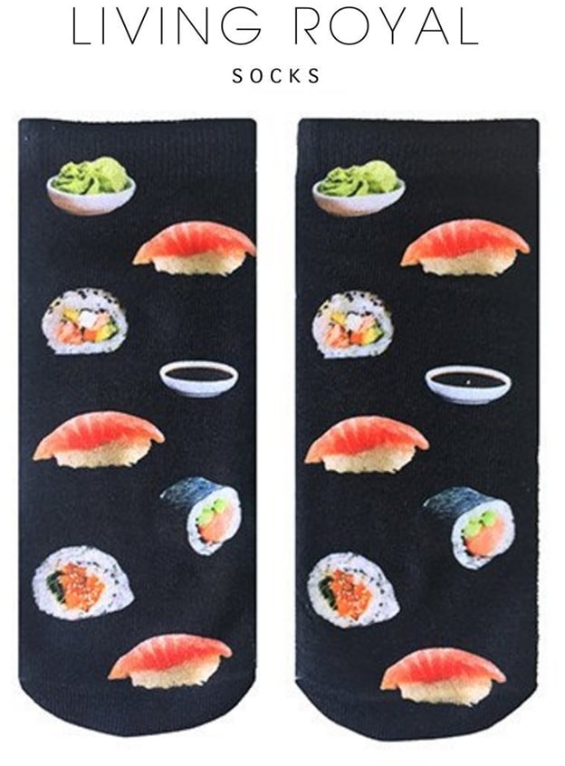 LIVING ROYAL Raw Sushi Ankle Socks