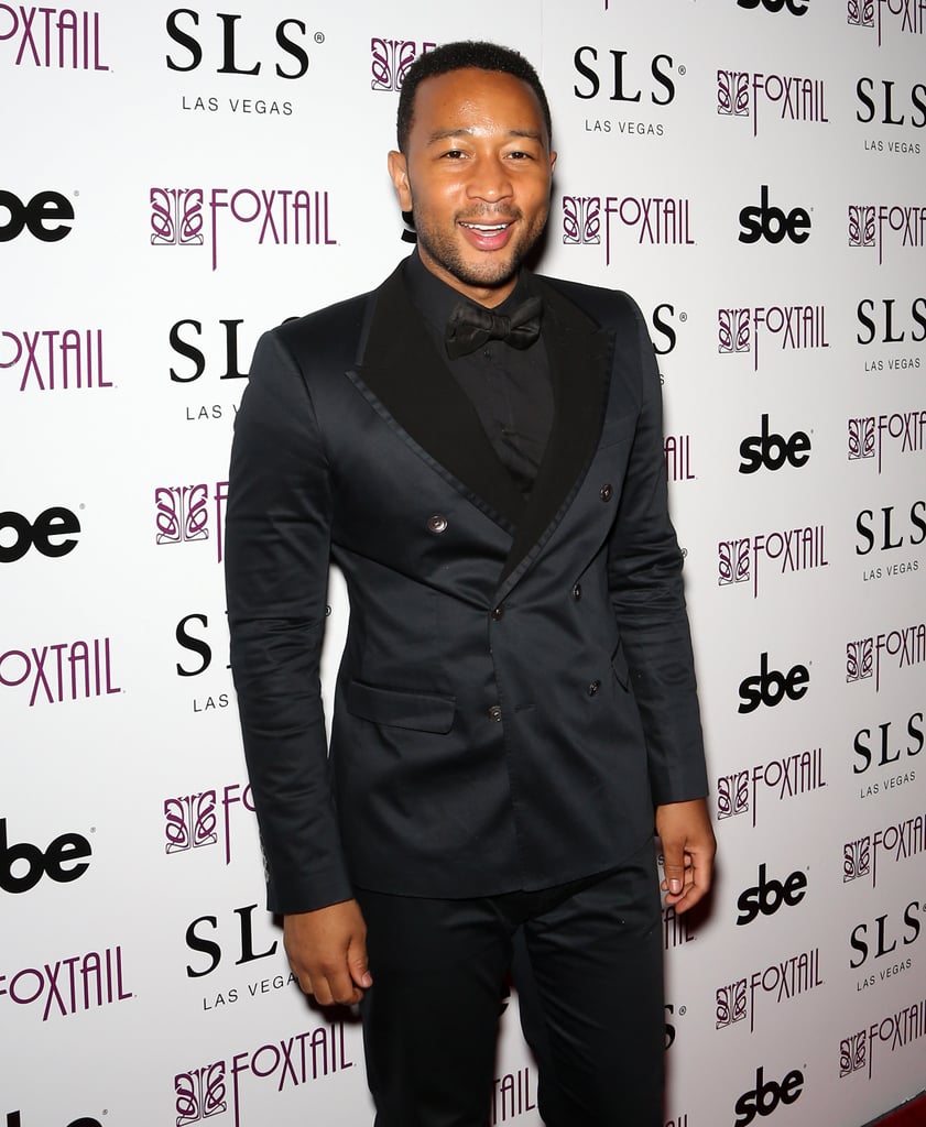 John Legend celebrated his 36th birthday at the Foxtail in Las Vegas on Saturday.