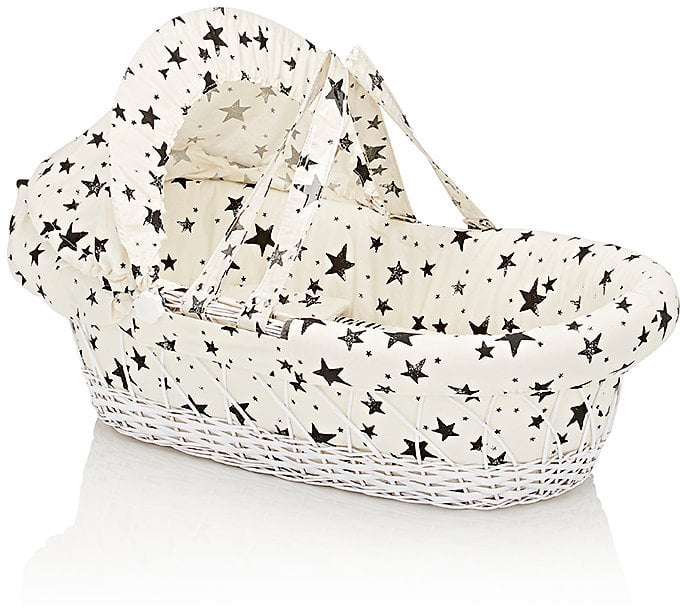 Noé & Zoë Star-Print Moses Basket