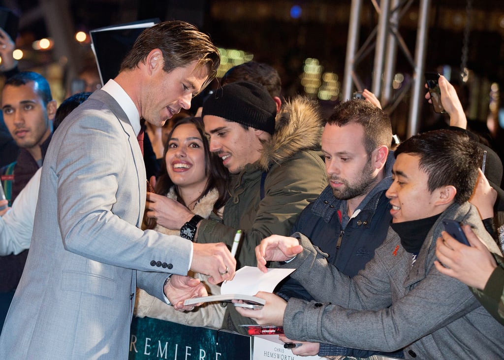Chris Hemsworth at the Heart of the Sea UK Premiere Pictures
