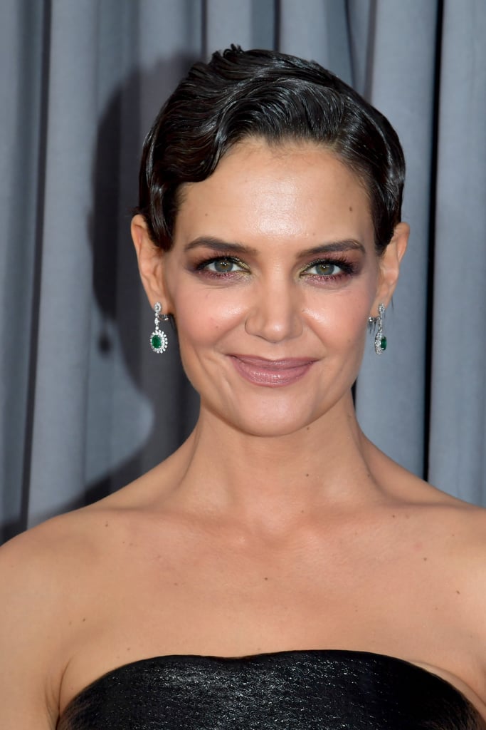 Katie Holmes Grey Hair at the 2018 Grammys