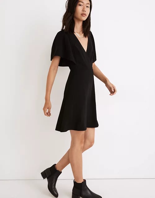 A Dress on Sale: Madewell Cape-Sleeve Mini Dress