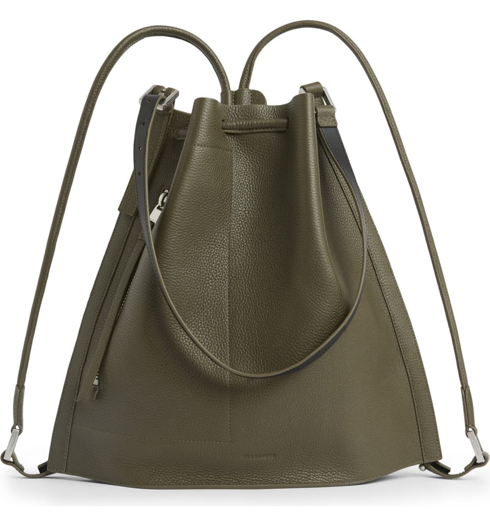 AllSaints Alpha Convertible Leather Backpack