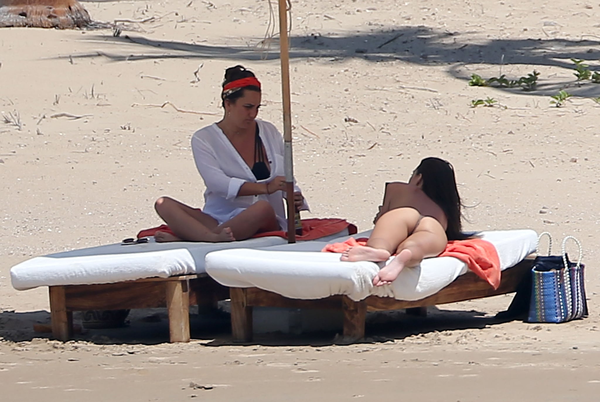 A leaked in gaga lady on sunbathing beach bikini Lady Gaga