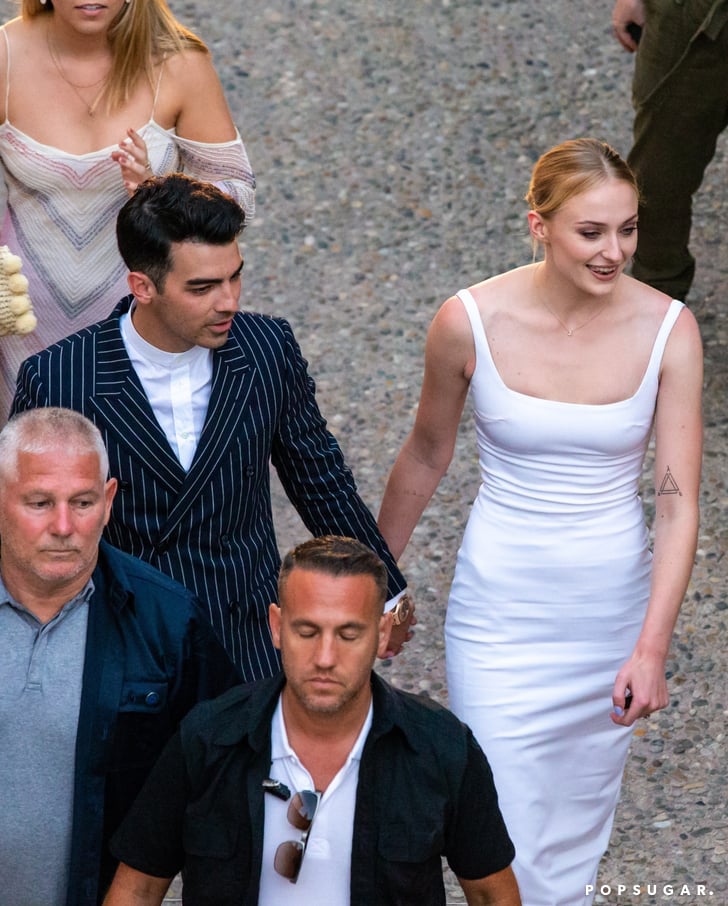 Joe Jonas & Sophie Turner Greet Family & Friends at Pre-Wedding